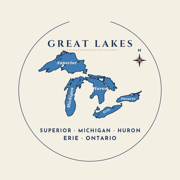 Great Lakes ornament